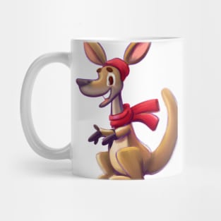 Cute Kangaroo Drawing Mug